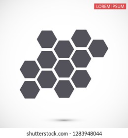 honeycombs vector icon 10 eps