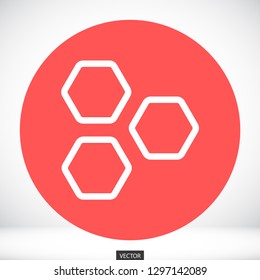 honeycombs vector icon 10 eps