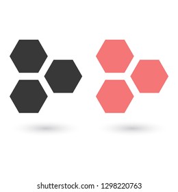 honeycombs vector icon 10 eps