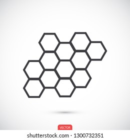honeycombs vector icon 10 eps