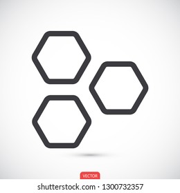 honeycombs vector icon 10 eps