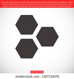 honeycombs vector icon 10 eps