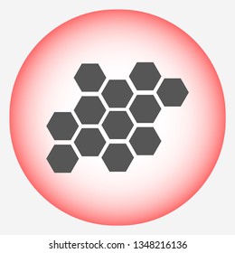 honeycombs vector icon 10 eps