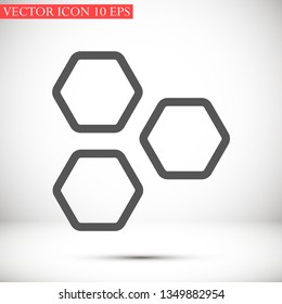 honeycombs vector icon 10 eps
