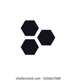 honeycombs vector icon 10 eps , Lorem ipsum Flat design
