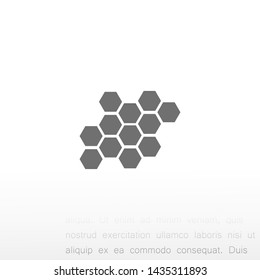 honeycombs vector icon 10 eps , Lorem ipsum Flat design