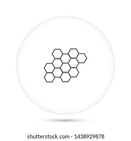 honeycombs vector icon 10 eps , Lorem ipsum Flat design
