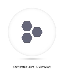Honeycombs vector icon 10 eps, Flat design