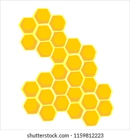 Honeycombs. Vector illustration