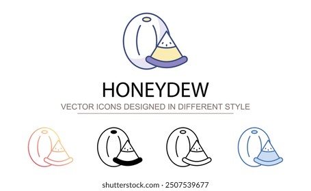Honeydew icon design with white background stock illustration