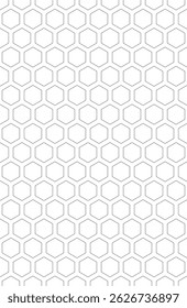 textura de grade de favos de mel e vetor de padrão sem costura de tecido de favos de mel. Textura de célula hexagonal. papel de parede, ilustrações de impressão e outros projetos.