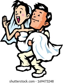 Honeymoon couple