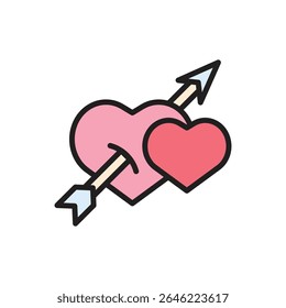 Ilustração do vetor do ícone do cupido da lua de mel