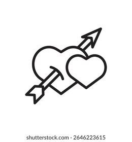 Ilustração do vetor do ícone do cupido da lua de mel