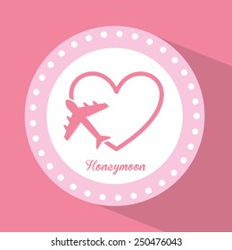honeymoon design, vector illustration eps10 graphic 