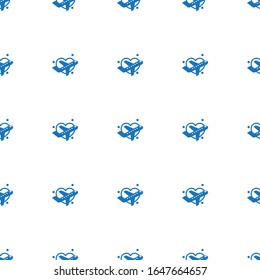 Patrón de icono de luna de miel perfectamente aislado en fondo blanco. Icono de luna de miel lleno editable. Patrón de icono de luna de miel para web y móvil.