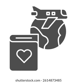 Honeymoon Icon Set Multiple Style Collection