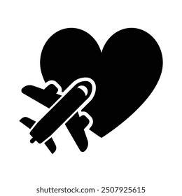 Flitterwochen-Symbol, Vektorgrafik