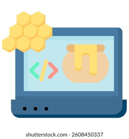 Honeypot Icon Element For Design