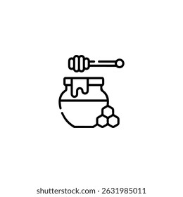 Honeypot  icon logo flat vector design