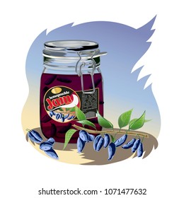 Honeysuckle jam in the jar.