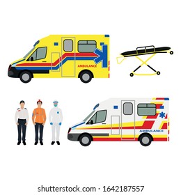 Hong Kong Ambulance Car and Ambulanceman