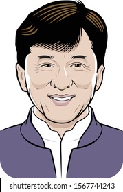 Hong Kong, China - 11/22/2019: Jackie Chan, actor, martial artist