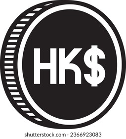  Hong Kong currency  lack sign vector quality files 