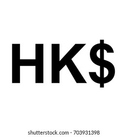 Hong Kong Dollar Sign Icon.Money Symbol.