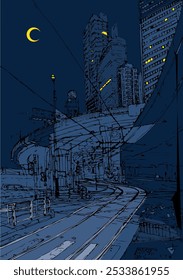 Hong Kong in the evening