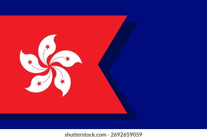 Vector de Anuncio de la bandera de Hong Kong
Anuncio de Vector con bandera