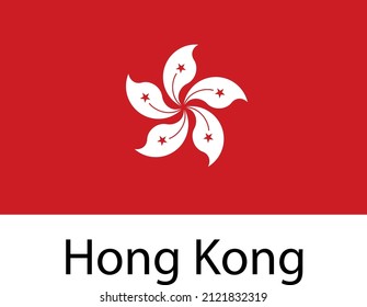 HONG KONG FLAG DESIGN FOR SOCIAL MEDIA AND PRINT MEDIA.