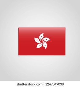 Hong Kong Flag Vector