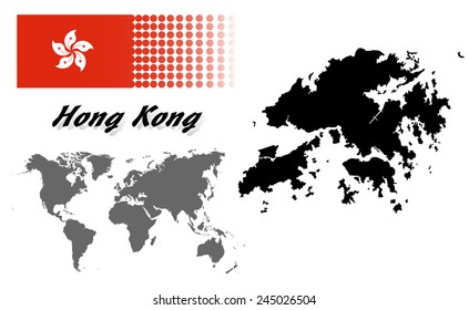 2,024 Hong kong flag map Images, Stock Photos & Vectors | Shutterstock