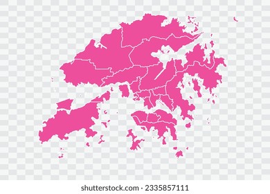 Hong Kong Map Fuscia Color Background quality files png