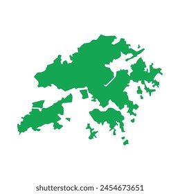 Hong Kong map. illustration vector graphic of Hong Kong map. 