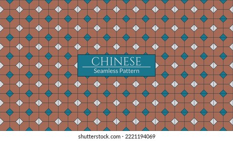 Hong Kong nostalgic style pattern. Vector seamless Hong Kong traditional vintage pattern style floor textured background.