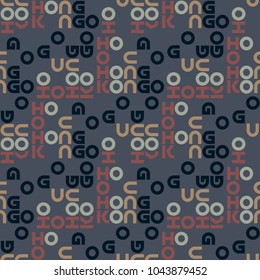 Hong Kong seamless pattern. Autentic artistic design for background.