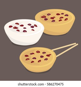 Hong Kong traditional snack - Put chai ko  (sweet pudding cake)