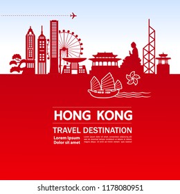Hong Kong Travel Vector.