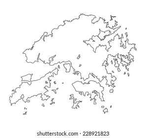 1,356 Map hong kong silhouette Images, Stock Photos & Vectors ...