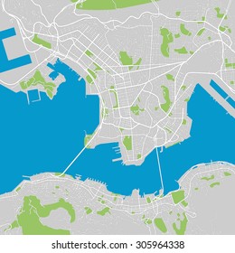 Hong Kong vector map ultra detailed editable