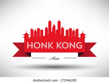 Honk Kong City Skyline Design