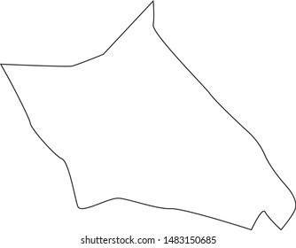 Honolulu county map in state of Hawaii