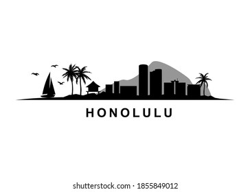 Honolulu Hawaii Insel Skyline Landschaft