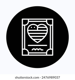 Honor Certificate, Memorial Day Vector Icon. 