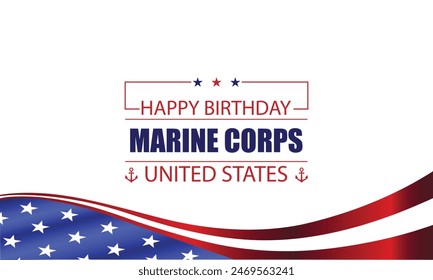 Honor the Marine Corps Birthday with a Patriotic Text Flag Design