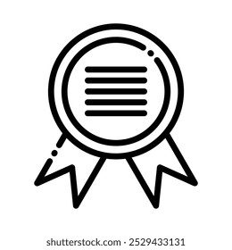 Ilustración vectorial de iconos simples de honor