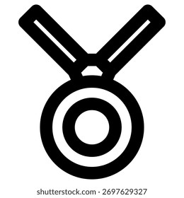 Icono de línea de Vector de honor en negrita