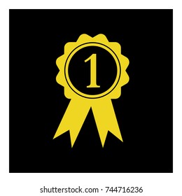 honorable medal icon vector
